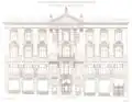 Façade du bâtiment administratif d'AEG au 22 Schiffbauerdamm à Berlin (1888-1890, démoli)