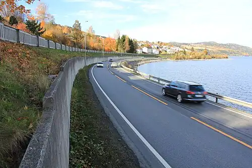 La route à Gjøvik.