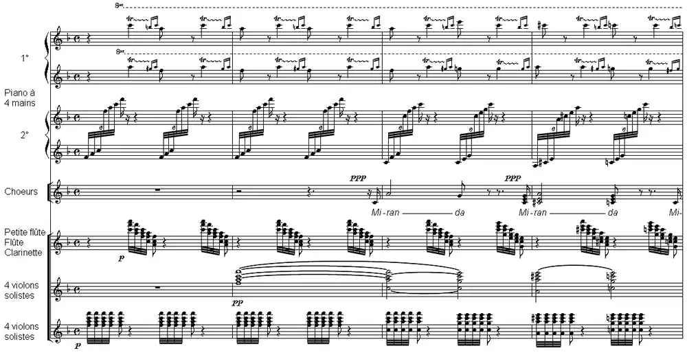 Partition extraite de la Tempête de Lélio, de Berlioz