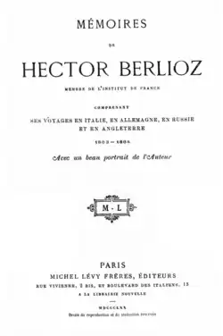 Image illustrative de l’article Mémoires de Hector Berlioz