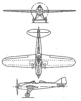 vue en plan de l’avion