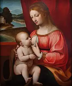 Madone allaitant l’Enfant, Pinacothèque ambrosienne de Milan