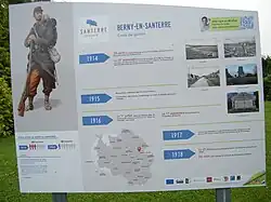 Paneau d'histoire locale.