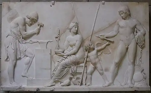Bertel Thorvaldsen, Vénus, Mars et Vulcain (1810-1811).