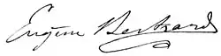 signature d'Eugène Bertrand (1834-1899)