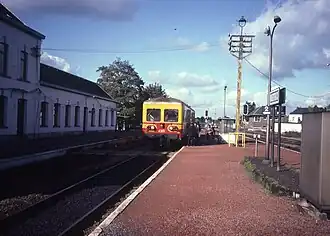 La gare de Bertrix en 1982.