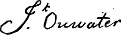 signature d'Isaac Ouwater