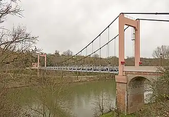 Le pont vu de la rive Sud