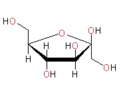 Formule de Haworth du β-D-fructofuranose.
