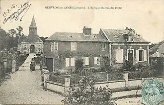 Vues de l'église d'origine en 1908.