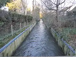 La Bièvre à Verrières près de la limite d'Antony.