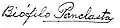 Signature de Biófilo Panclasta