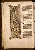 Bible de Manerius, lettrine historiée de la Genèse