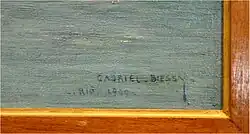 signature de Gabriel Biessy