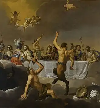 Jan van Bijlert, Le Festin des Dieux (milieu XVIIe siècle).
