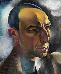 Hanns Bolz, Portrait d'Alfred Flechtheim, 1910 (musée Reiff (de), Aix-la-Chapelle).