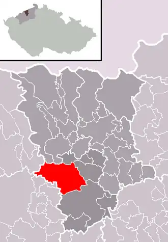 Localisation de Bílina