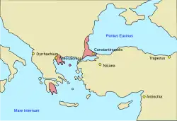 L'empire byzantin en 1400