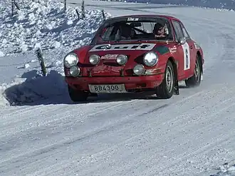 Björn Waldegård lors du Rallye Historique en 2010.