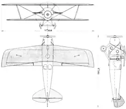 Description de l'image Blériot-SPAD S.33 3-view L'Aerophile June,1921.png.