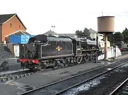 La 44767 à Minhead (ligne musée du West Somerset).