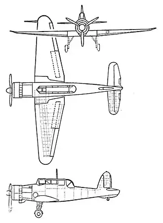 vue en plan de l’avion