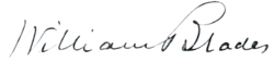 signature de William Blades