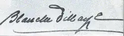signature de Blanche Dillaye