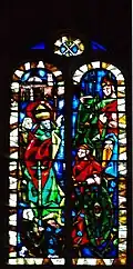 Vitrail dans la tour nord.