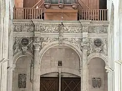 Détail de la tribune d'orgue.