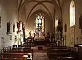 Intérieur de l'église Saint-Hilaire.