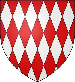 losangé de gueules et d'argent