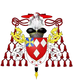 Blason d'un évêque du diocèse de Glandèves (Entrevaux).