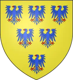 Armes de la branche cadette, telles que présentes dans l'armorial de Gueldre.
