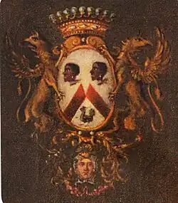 Blason de madame Barbé de la Barthe, musée d'Aquitaine.