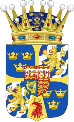 Armoiries de la princesse Margaret, princesse de Suède.