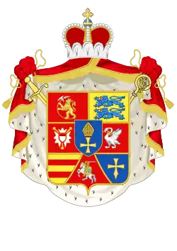 Armoiries d'Adolphe-Frédéric, prince-évêque de Lübeck.