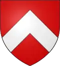 Famille de Poligny (1540 - 1656) : de gueules au chevron d'argent.