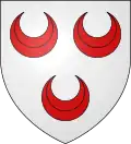 Armoiries famille de Courcelles