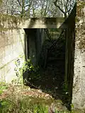 Bunker souterrain allemand situé à côté de l'ancien camp.