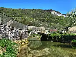 Le pont "Boivin" face à la mairie.