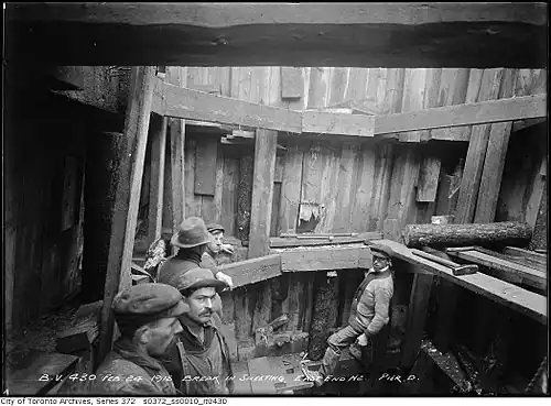 Construction du viaduc de Bloor (1915)