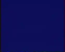 Capture d'écran monochrome bleue.