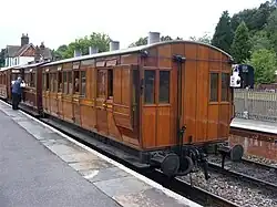 Wagon ancien, en bois