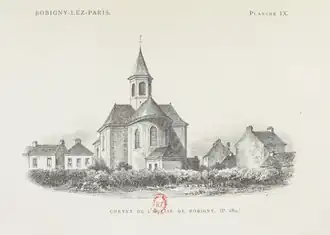 Chevet de l'église de Bobigny.