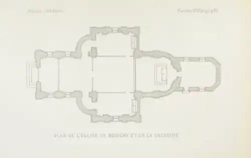 Plan avec la sacristie.