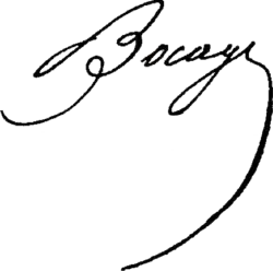 signature de Bocage (acteur)