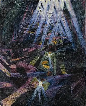Umberto Boccioni, Les Forces d'une rue,  1911.