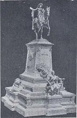 Esquisse du Monument au général Artigas (1885), localisation inconnue.