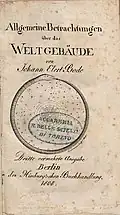 Allgemeine Betrachtungen über das Weltgebäude, 1808
